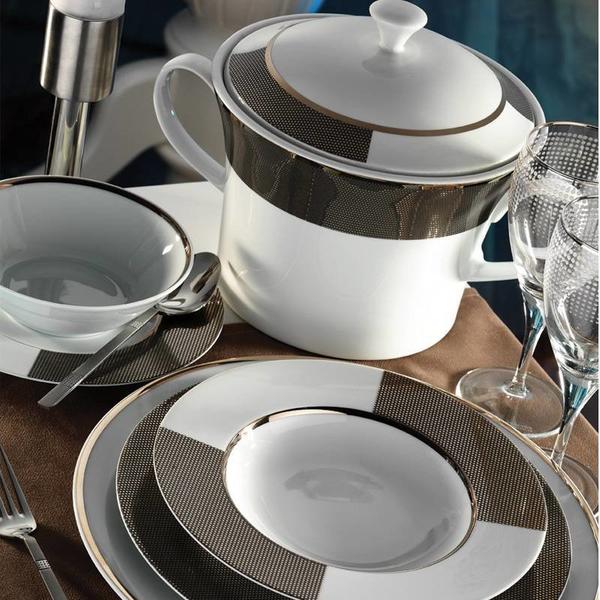 Kütahya Porselen İris 97 Parça Desen Yemek Takımı | Yuvarlak | 12 Kişilik | 7028