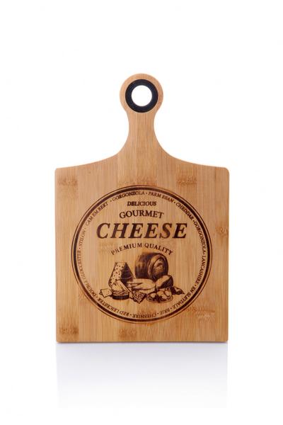 Plateau de fromages de luxe avec poignée en bambou