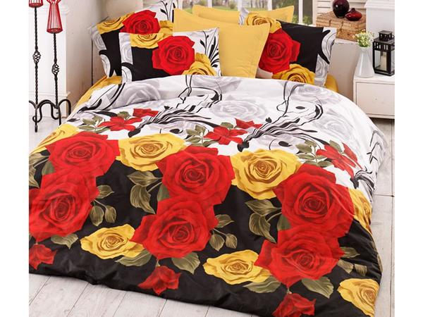 طقم غطاء لحاف مزدوج من القطن 100٪ من بيونكا بيرلا أصفر | أفضل فئة