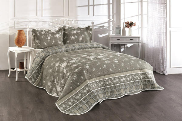 Belenay Baskılı Tek Kişilik Kapitone Yatak Örtüsü - Ekose