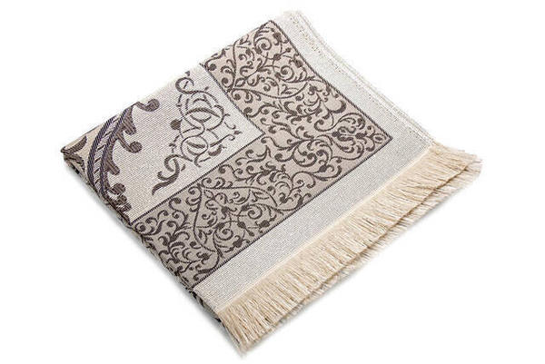 Luxus helle Farbe osmanischen Taft Gebetsteppich - 0210 - braune Farbe