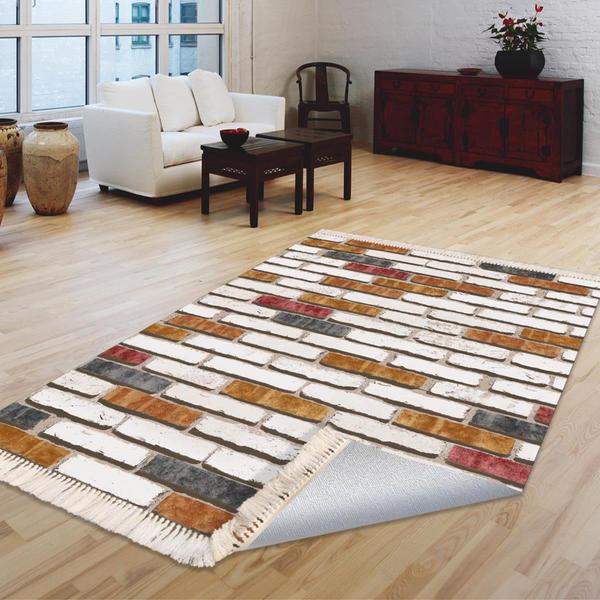 Milano Yıkanabilir Dekoratif Halı Kaymaz Taban | 8mm | MLN-HS215-1