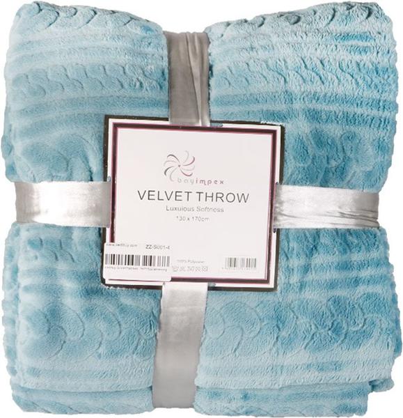 Bayimpex Softness Battaniye 130x170cm | Tek Kişilik | Polyester | Mavi