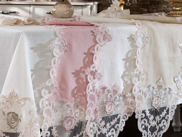 French Guipure Mina Tischtuch Set 26 Stück 4 Farben