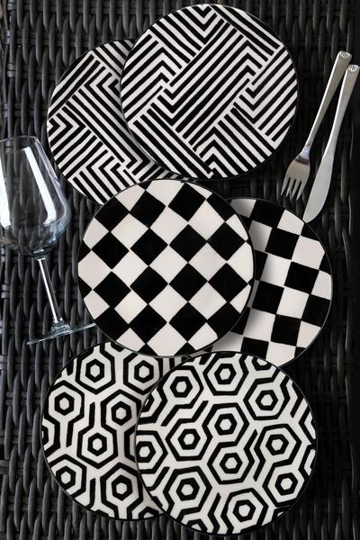 Queen's Kitchen | 6'lı El İşçiliği Lüx Pasta Tabak Seti