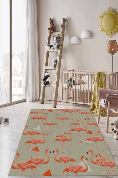 Birkilim Yıkanabilir İpeksi Kaymaz Taban Çocuk Odası Halısı | MLN-IP-HT-1185