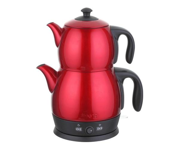 King Elektrikli Çay Makinesi 2200W 3 Litre | P-315-LEA-ROT