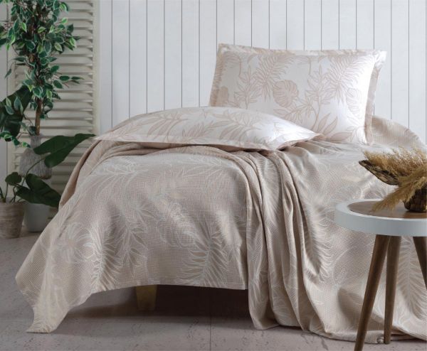 Ensemble Classique Mentha Double Beige Piqué