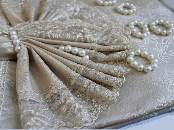 Güpürlü Kdk Masa Örtüsü Takımı 18 Parça Cappucino