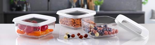 Bayev 3 Lü Kare Saklama Kabı Seti ( 0,35 LT )