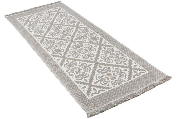 Dekonaz Halı / Kilim | Kum Fırtınası "X" | 80x200cm | Kahverengi | T-0007