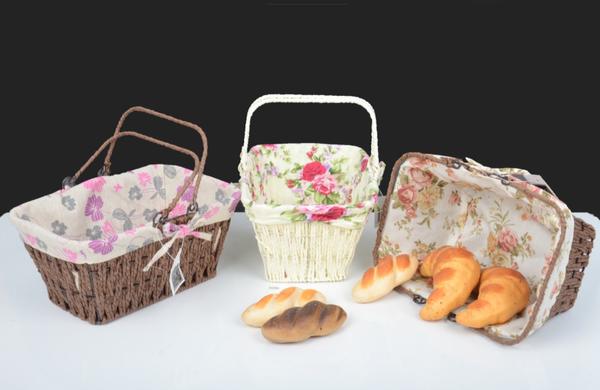 Bayev Hasır Kulplu Dikdörtgen Ekmek Sepeti - 700439