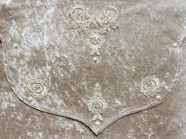 Angelina Kadife Bohça Zarf Kahve