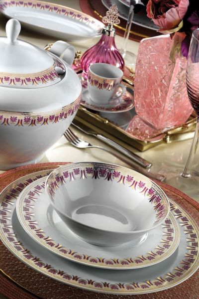 Kütahya Porselen 83 Parça 9323 Desenli Yemek Takımı TR 652