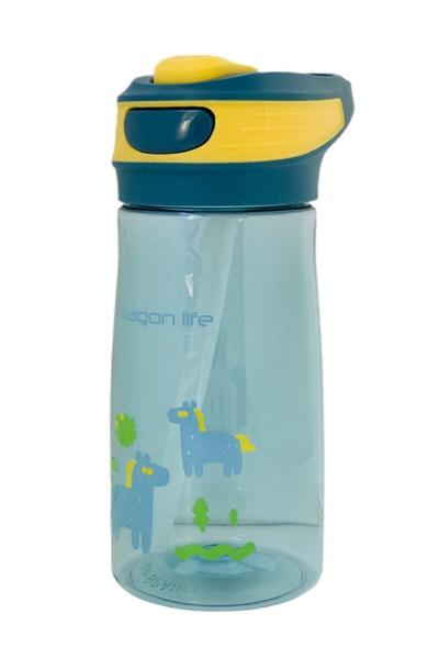 Bayev Mavi Tritan Pipetli Su Matarası 500 ml