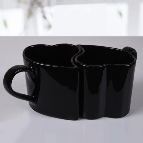 مج قلب اسود 10 سم قطعتين | ك +