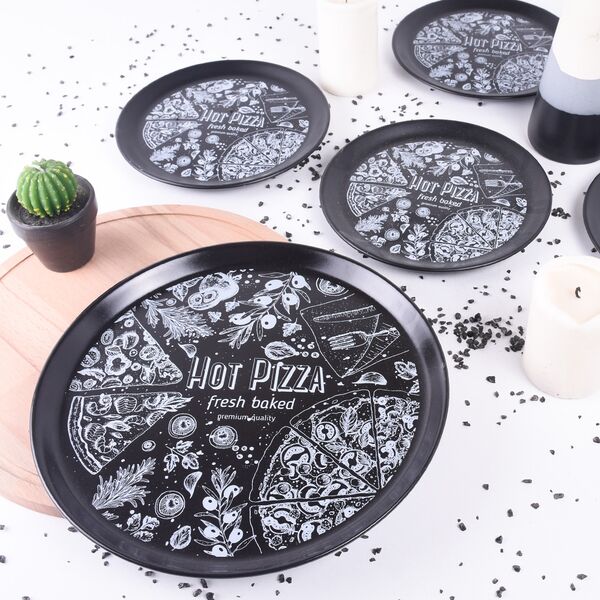 Ensemble de pizza Vintage House 5 pièces pour 4 personnes | Keramika