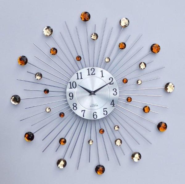 Schäfer Taşlı Duvar Saati | Kahverengi | 80179