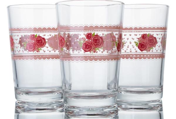 Lav 6'lı Lora Su Bardağı Seti | 205cc | Pembe | 22010-sb3083ed