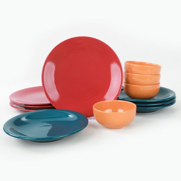 Ege Rainbow Yemek Takımı 12 Parça 4 Kişilik - 520 | Keramika