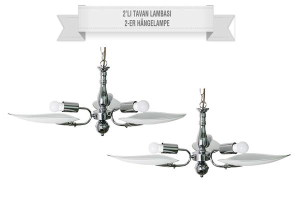 Bayimpex 3'lü Yaprak Model Avize Seti | 64x66cm | 2 Adet