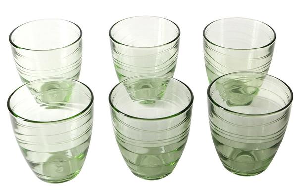 Paşabahçe Meksika 6 Parça Su Bardağı Seti | Yeşil | 280ml | 52427-Gruen