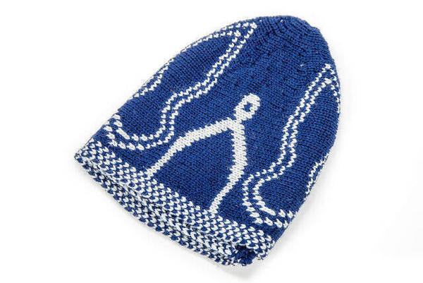 Nalin-i Şerif Desenli Yün Namaz Takkesi 6