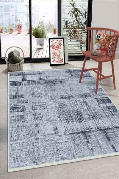 Birkilim Yıkanabilir Dekoratif Halı İpeksi Kaymaz Taban | MLN-IP-HS-362