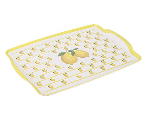 Tantitoni | Limon Beyaz Sarı Kaydırmaz Tepsi