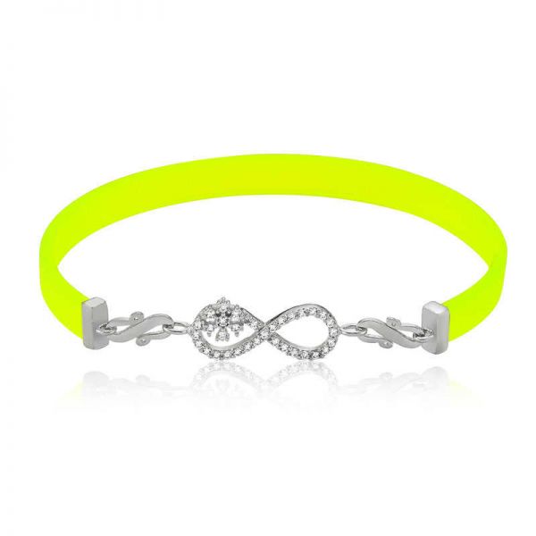 Gümüş Sarı Sonsuzluk Bayan Bileklik
