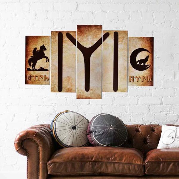 Dekonaz 5 Parça Tablo | Kayı Boyu IYI | b-4064