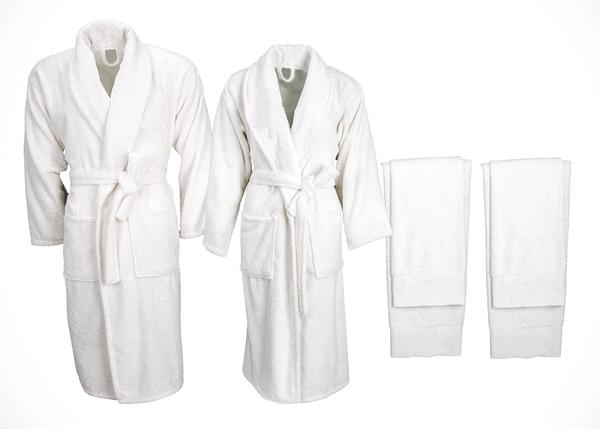 Minteks Soft 6 Parça Aile Seti Beyaz-Beyaz