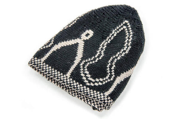 Nalin-i Şerif Desenli Yün Namaz Takkesi 10