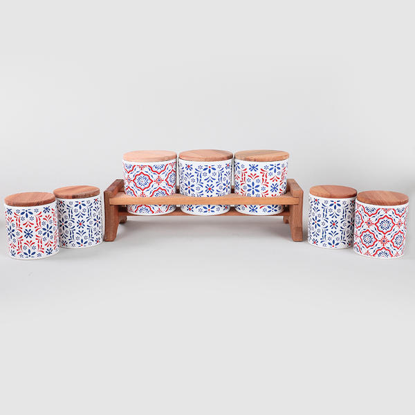 Pattern Saklama Kabı 10/8 cm 15 Parça | Keramika