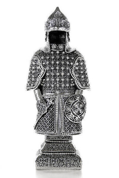 Esmaül Hüsna'lı Biblo Zırh Orta- Gümüş