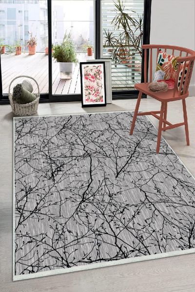 Birkilim Yıkanabilir Dekoratif Halı İpeksi Kaymaz Taban | MLN-IP-HS-225