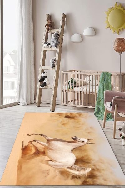 Birkilim Yıkanabilir Dekoratif Halı İpeksi Kaymaz Taban | MLN-IP-HP-781