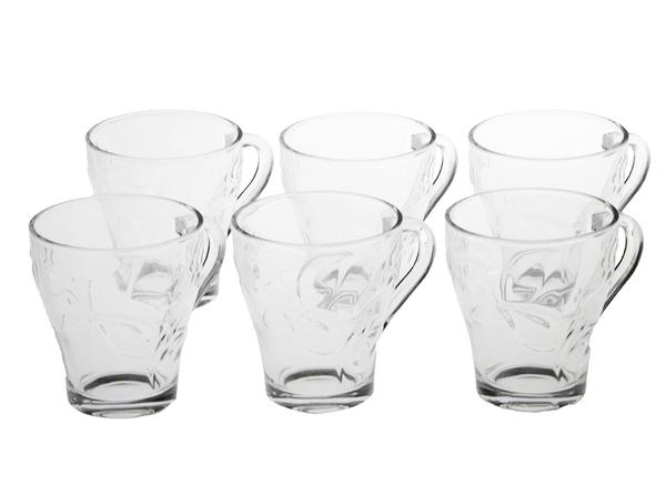 Almina Kulplu Çay Bardağı Seti 6 Parça Gül Form | AL-8228