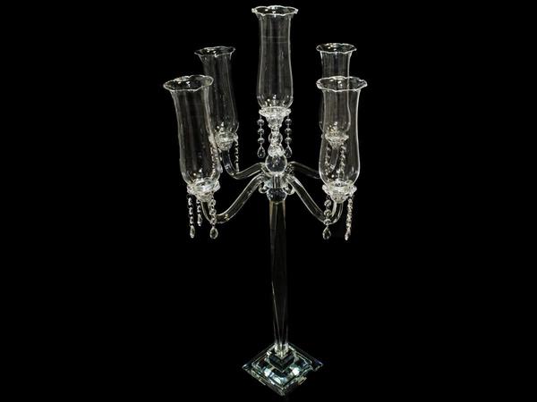 Dekonaz 5'li Lüks Kristal Mumluk 96cm | DTX-Kristal-15