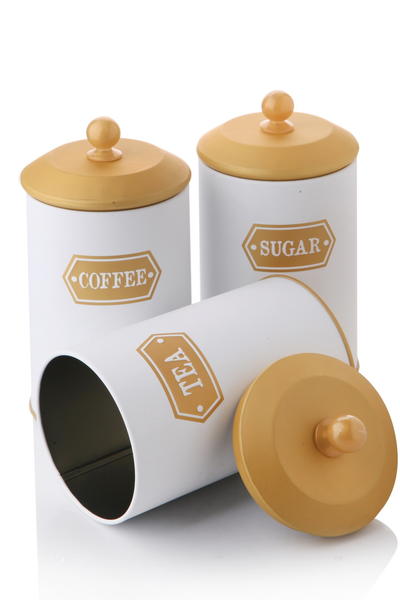 3 Pieces Vintage Metal Storage Sets