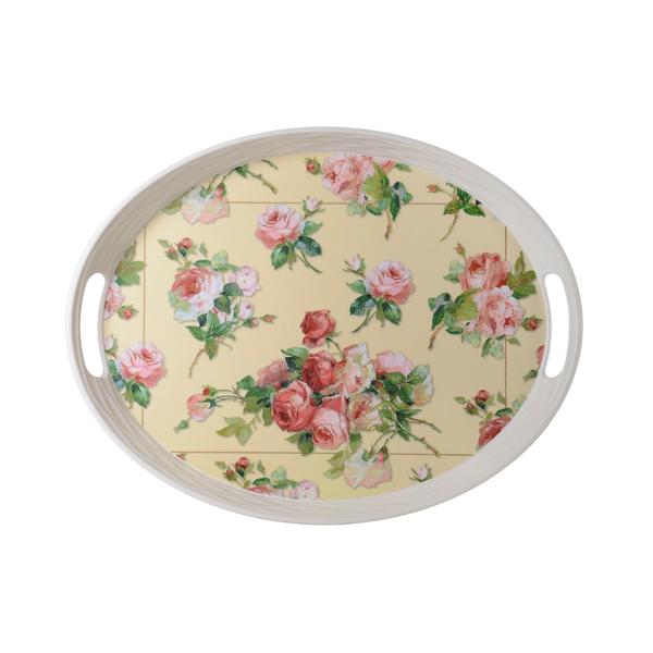 34x44 cm SAKAYIK GUL WAVY OVAL GLEITMÄSSIGES MELAMINFACH | SILK-FRM913