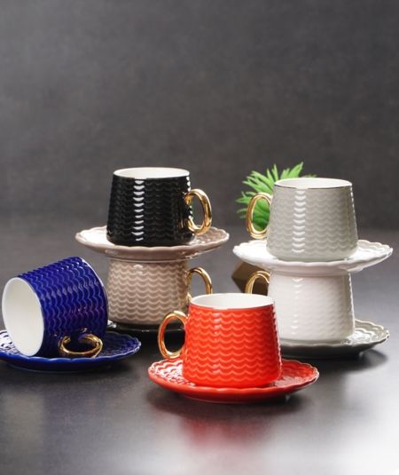 Porselen 6 Li Çay Fincan Takimi 180 Ml