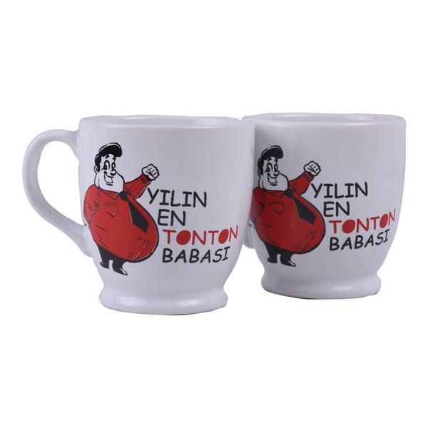 Der tonalste Vater des Jahres Becher 8 cm 2 Stück | Keramika