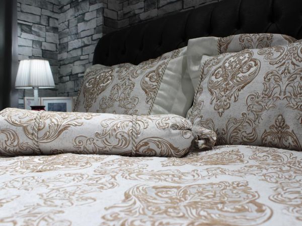 Serenat Çift Kişilik Yatak Örtüsü Cappucino