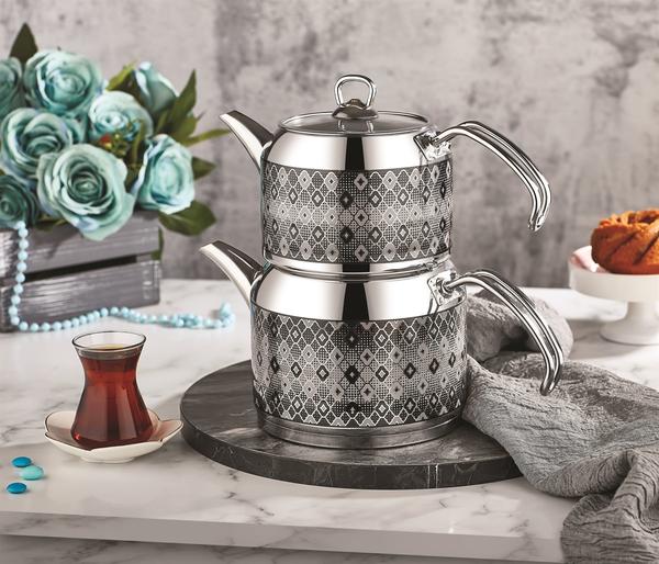 Enza Midi | Çaydanlık | Paslanmaz Çelik | 2.5 lt. | Gri