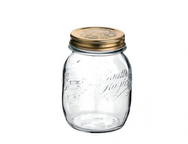 Tantitoni | Quattro Desenli Metal Kapaklı Cam Kavanoz 500 ml