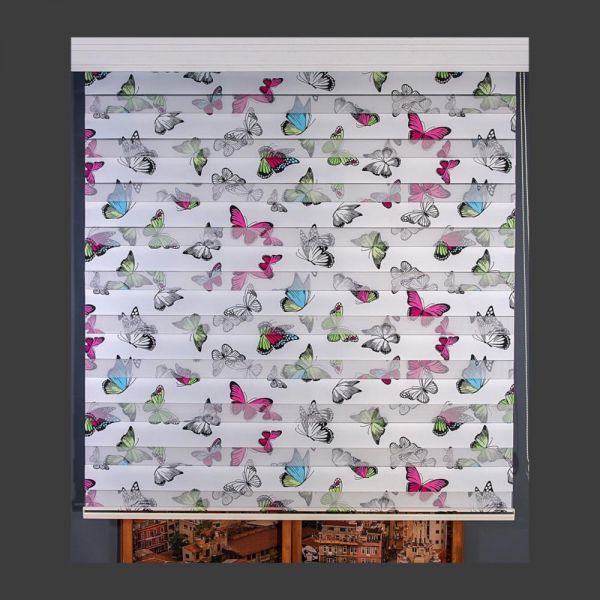 Derin Zebra Kelebek Desenli Çocuk ve Genç Odası Store