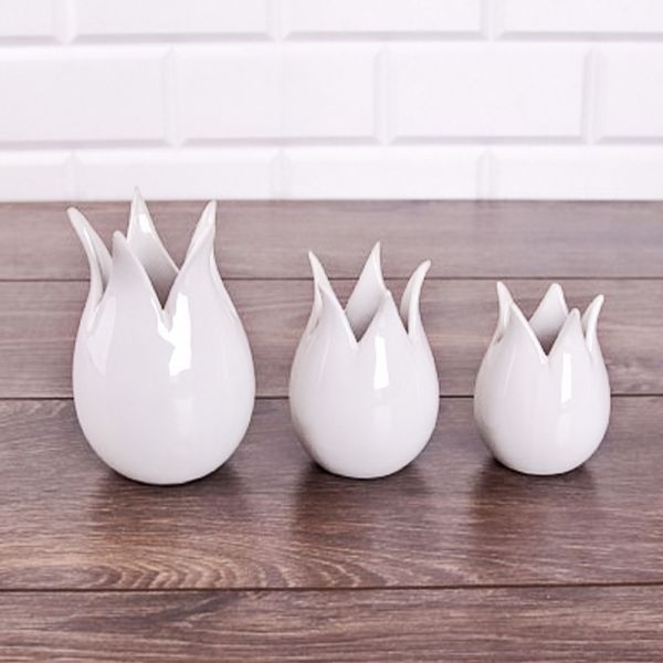 Beyaz Lale Seti 3'lü | K+