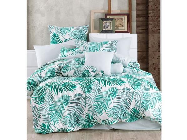 Palm Tek Kişilik Nevresim Takımı Yeşil | Majoli