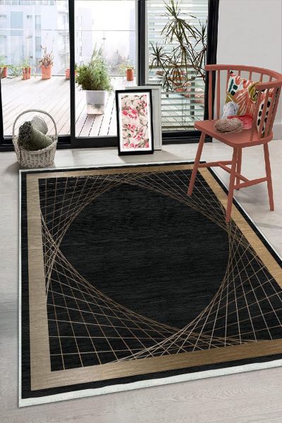 Birkilim Yıkanabilir Dekoratif Halı İpeksi Kaymaz Taban | MLN-IP-HS-236